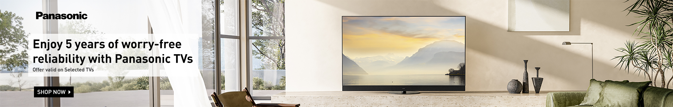 Panasonic Free 5 Year Warranty
