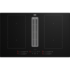 Beko HIXI84700UP 82cm Black Hob Extractor with Slider Control