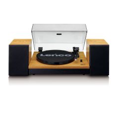 Lenco LS-300 Turntable & Hi Fi Speakers - Wood