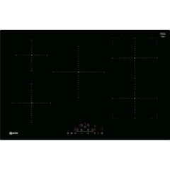 Neff T48FD23X2 Frameless 80cm Induction Hob with CombiZone - Black