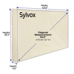Sylvox OT55A1COVER Waterpoor outdoor TV Cover for 50-55" TV's.