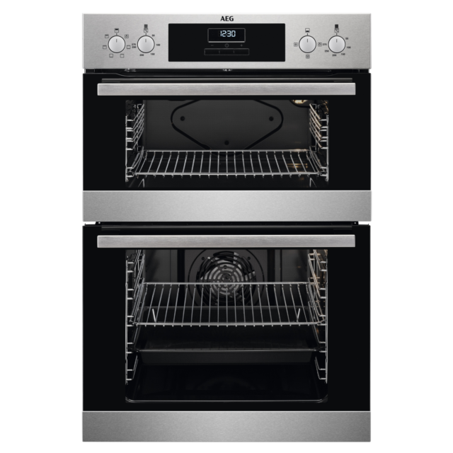 AEG DEX33111EM 59.4cm Built In Electric Double Oven - Stainless