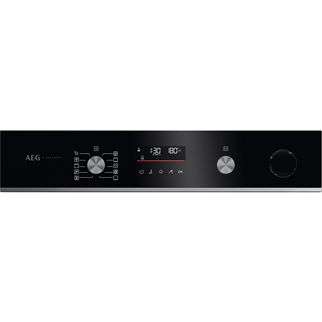 AEG GR6PB52FSB 59.6cm Built In Electric Oven Gloss Black