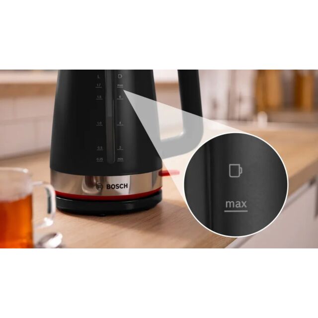 Bosch TWK4M223GB 1.7 Litres Jug Kettle - Black