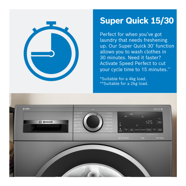 Bosch WGG254F0GB 10kg 1400 Spin Washing Machine - White - Last One - Showroom Model 