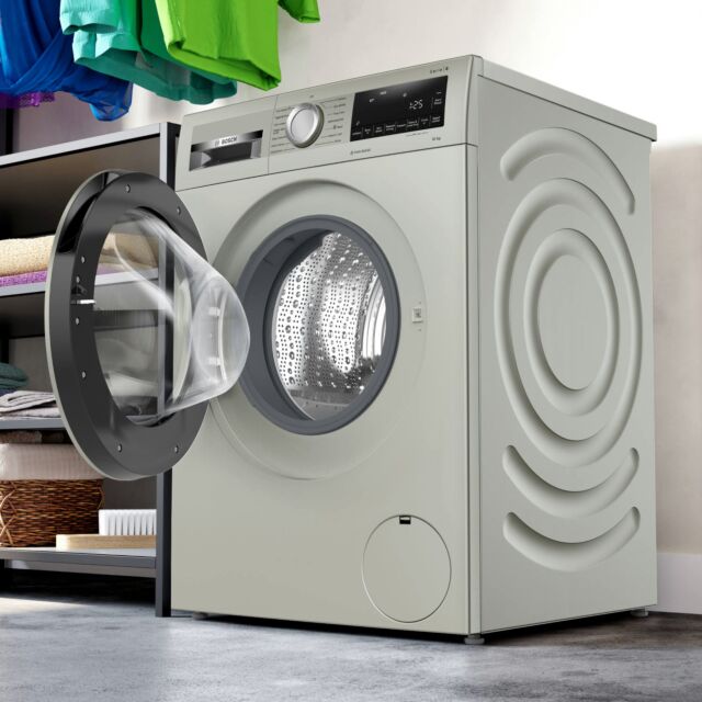 Bosch WGG254ZSGB 10kg 1400 Spin Washing Machine - Silver Inox