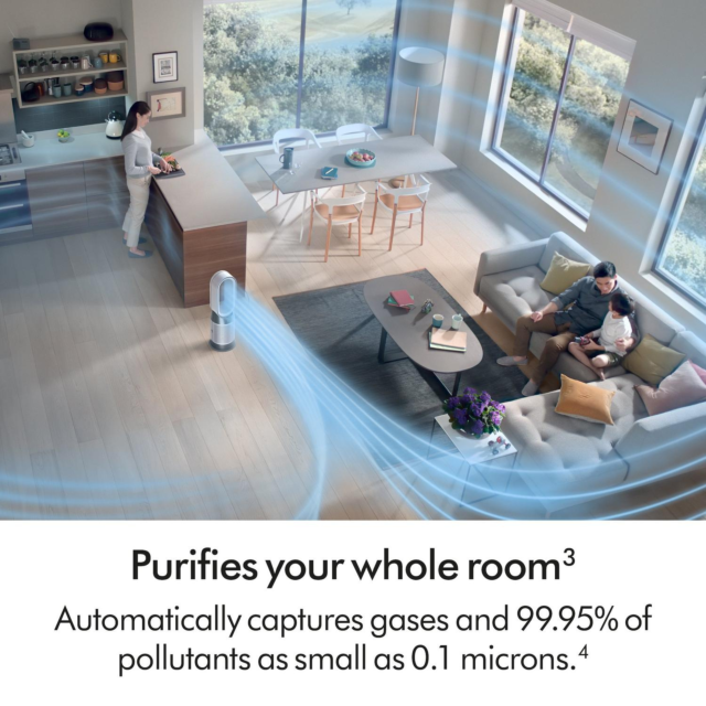 Dyson HP11 Hot & Cool Purifier - White Model Features
