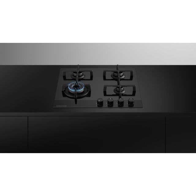 Fisher & Paykel 60cm Black Glass Gas Hob Overview