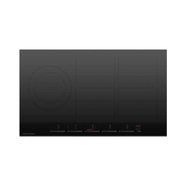 Fisher & Paykel 90cm Induction Hob in Black Glass