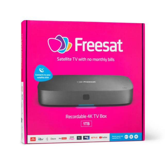 Freesat UHD_4X_1000 UHD-4X-1000 Freesat Recorder 1TB - Anthracite