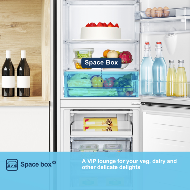 Fridgemaster MC55240DE 50/50 Freestanding Fridge Freezer