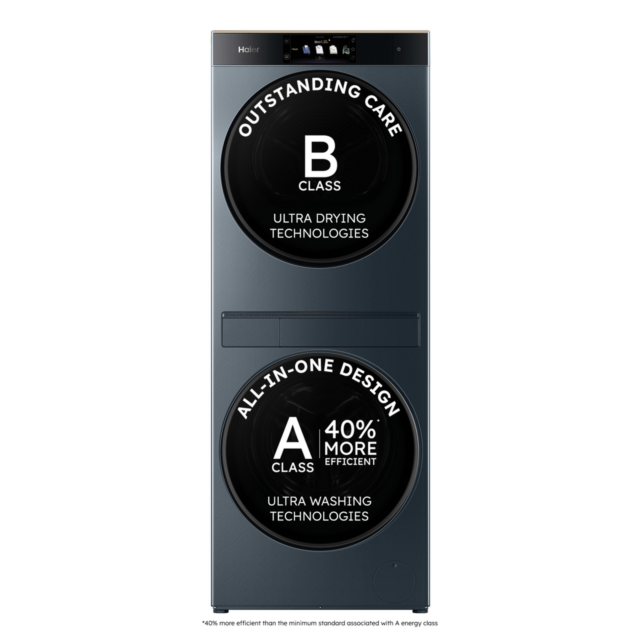 Haier CCE L02LU1-UK Washer Dryer Tower 10kg/8kg