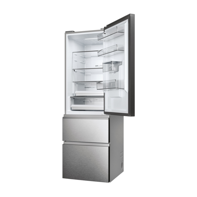Haier HTW5618EWMG 60/40 Silver Fridge Freezer