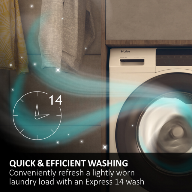 Haier HW100BP14357GUUK 10kg 1400 Spin Washing Machine