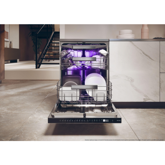 Haier XF 6B2M3BX-80 Silver Dishwasher 16 Settings