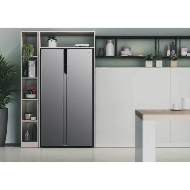 Hoover HHSBSO-6174XK-1 91cm 60/40 Frost Free American Fridge Freezer - Stainless Steel