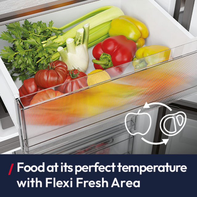 Hoover HONCQ3T518ENTK Total No Frost Fridge Freezer Black