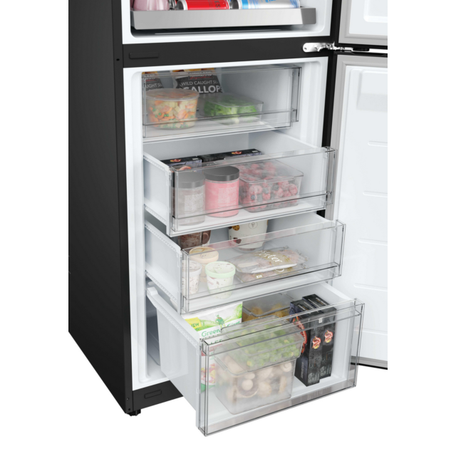 Hoover HONCQ3T518ENTK Total No Frost Fridge Freezer Black