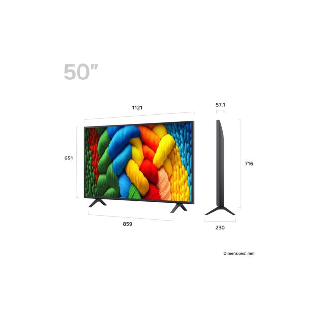 LG 50NANO80A6B.AEK NanoCell 50inch 4K UHD Smart TV