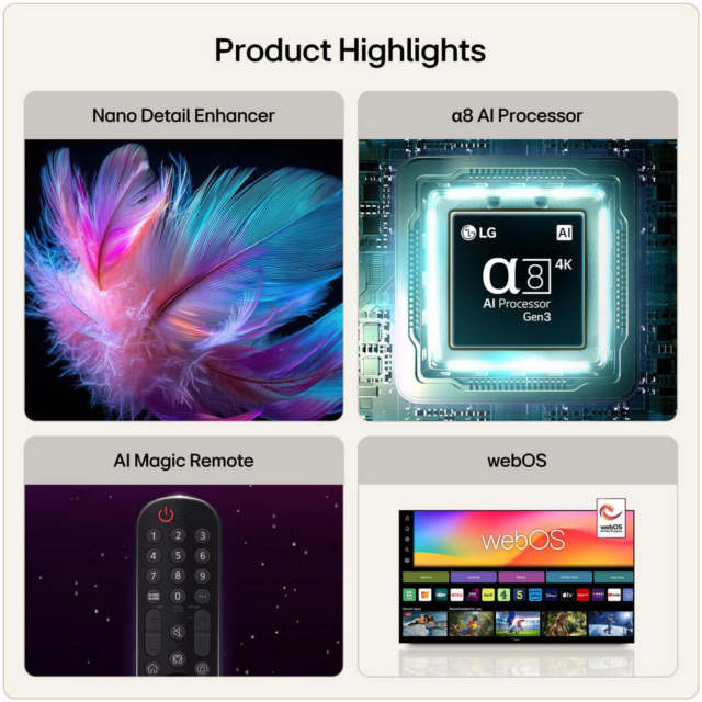 LG 98NU900B6LB 98 inch 4K QNED AI Smart TV