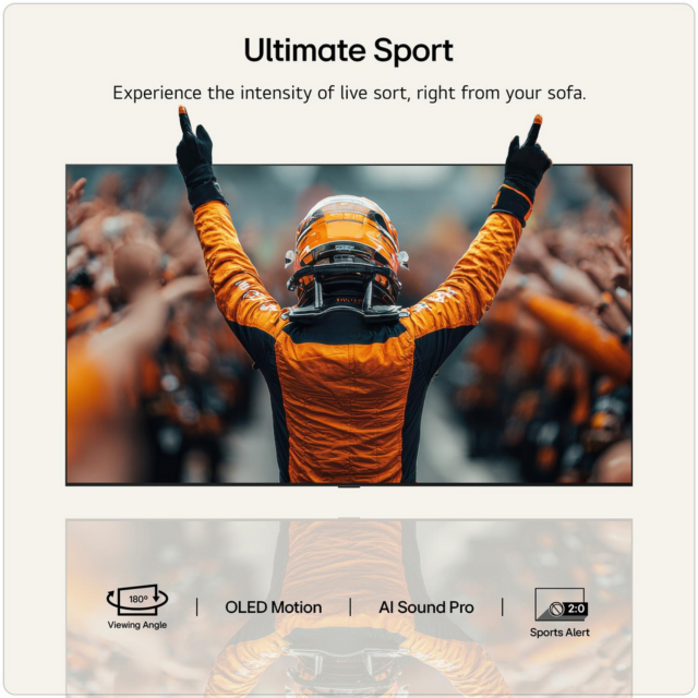 LG OLED65G66LS.AEK 65inch 4K OLED evo AI Stand Smart TV