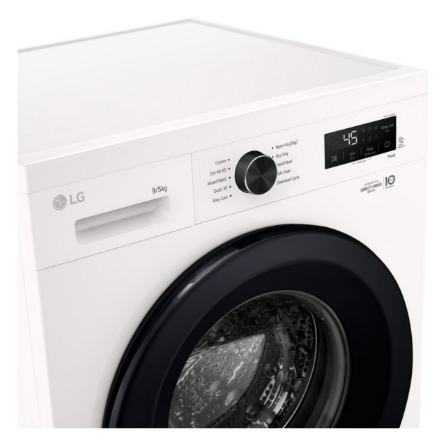 LG W4X1095NWK 9kg/5kg 1400 Spin Washer Dryer - White