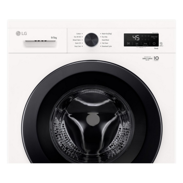 LG W4X1095NWK 9kg/5kg 1400 Spin Washer Dryer - White