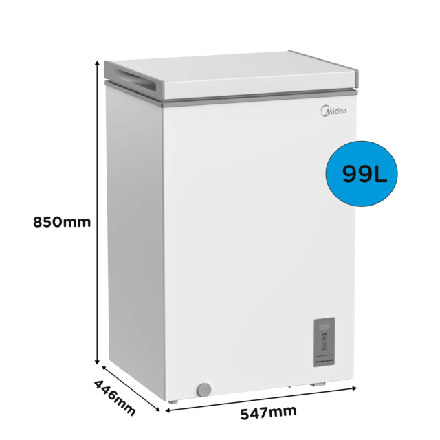 Midea MDRC154FZE01 99L Chest Freezer with LED Control