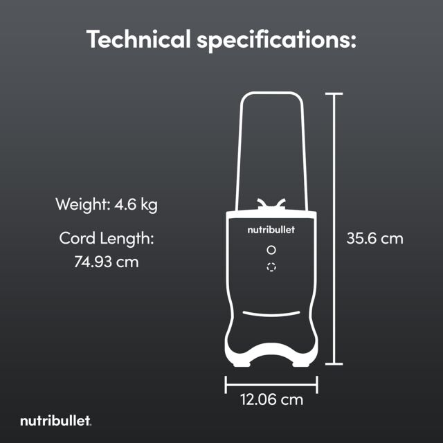 Nutribullet 2776 McLaren F1 Team Ultra 1200W blender in Grey.