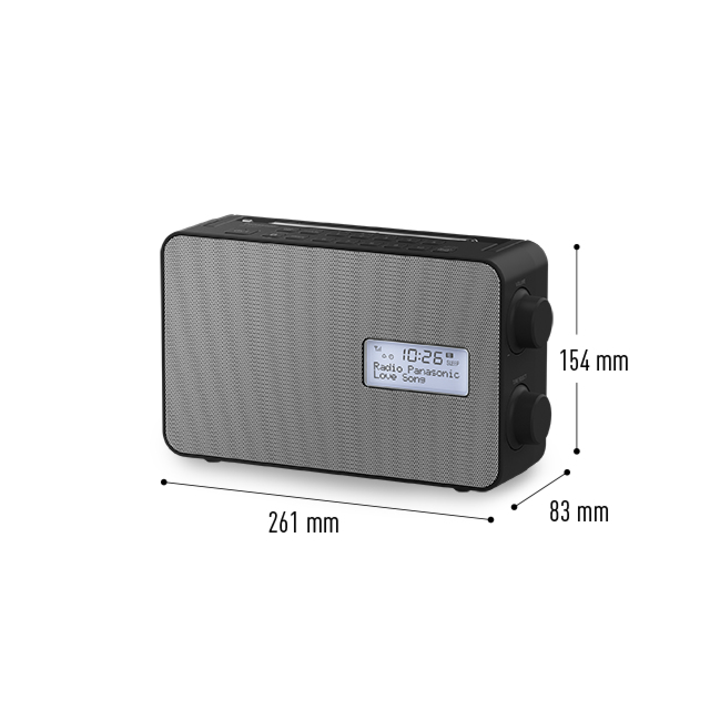 Panasonic RFD30BTEBK Splashproof DAB/FM Radio