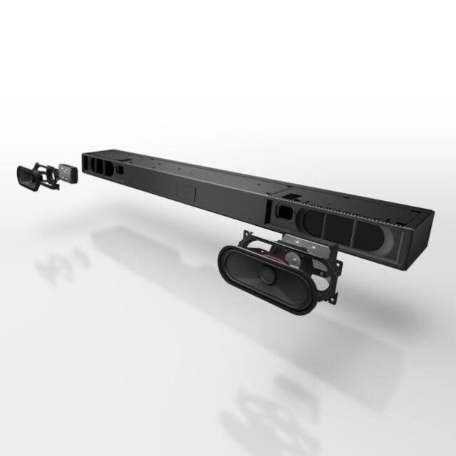 Panasonic SCHTB490EBK 320 W Soundbar, 2.1 Channel, Wallmountable, Wirless Sub, Bluetooth