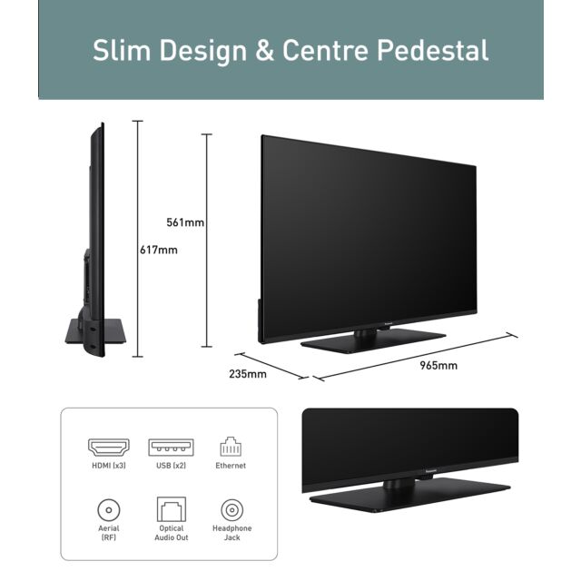 Panasonic TB43W61AEY 43inch Led 4K Ultra HD TiVo Smart TV