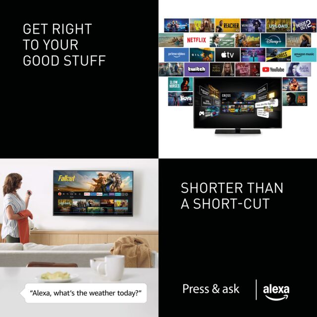 Panasonic TV-55W85BEYC 4K 120Hz QLED TV and Fire TV built in