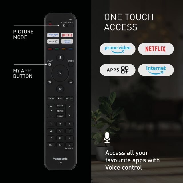 Panasonic TV-55W85BEYC 4K 120Hz QLED TV and Fire TV built in
