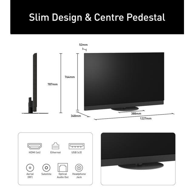 Panasonic TV-55Z95BEB 55 Inch Primary RGB Tandem OLED TV Tuned By Technics