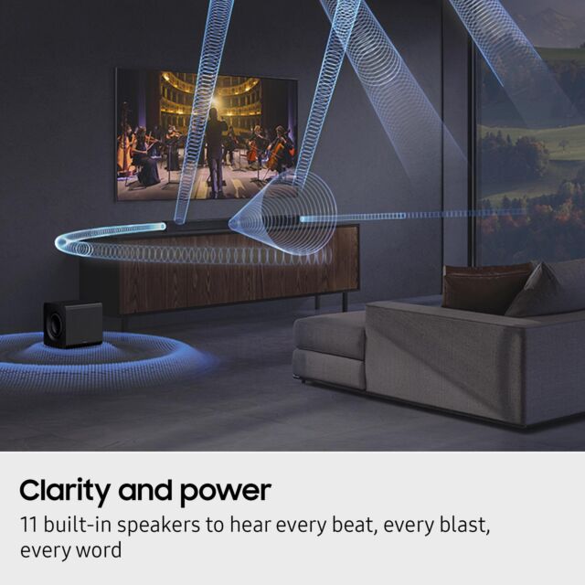 Samsung HW-Q800F/XU 5.1.2ch Q-Series Soundbar with Subwoofer - Black