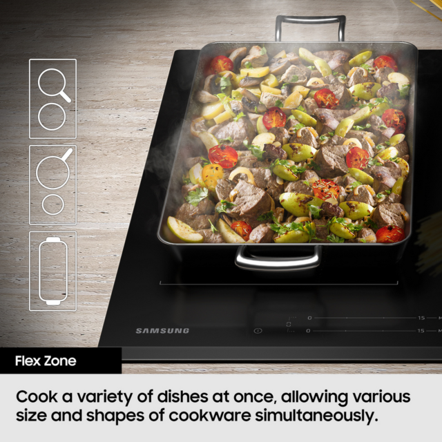 Samsung NZ85C6058FK/U1 80cm 5-Burner Induction Hob
