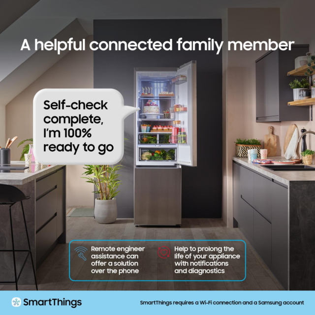 Samsung RB38C636DB1 Fridge Freezer - 59.5cm Black