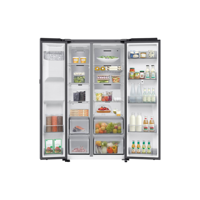 Samsung RS90F66BETEU - Fridge Freezer 91.2cm Silver