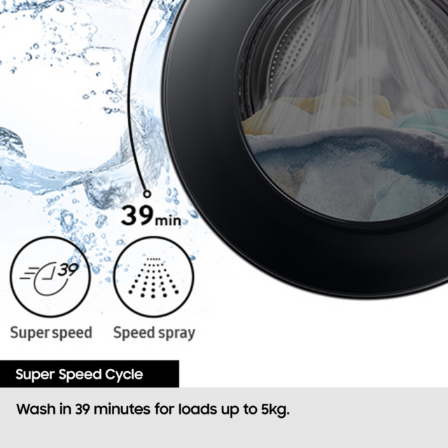 Samsung WD90HG5U34BEEU 9kg/6kg Washer Dryer White