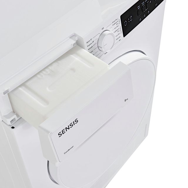 Sensis TDCF018BW 8kg Condenser Tumble Dryer - White