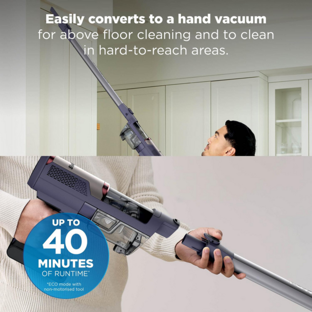 Shark BU3621UKT Cordless Stick Vacuum Cleaner Glacier Blue