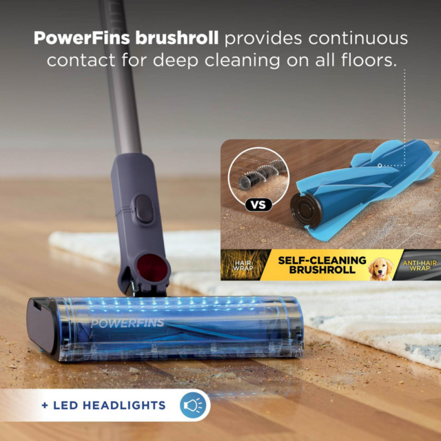 Shark BU3621UKT Cordless Stick Vacuum Cleaner Glacier Blue