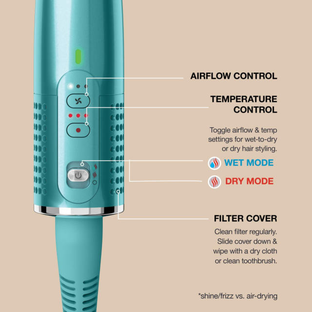 Shark HT302UKTL 2-in-1 Hot Tool and Air Glosser
