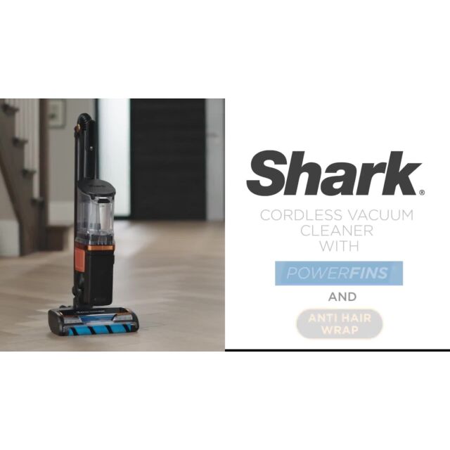 Shark IZ300UK Anti Hair Wrap Cordless Stick Vacuum Cleaner with PowerFins & Flexology - 60 Minute Ru