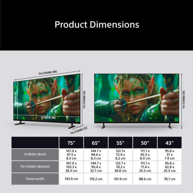 Sony K43S25M2PB.UKA 43 inch 4K BRAVIA Google TV