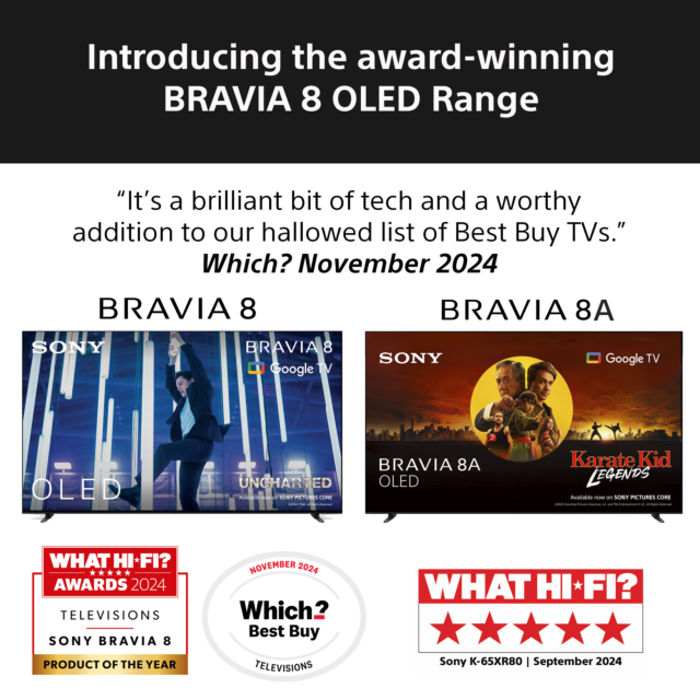 Sony K55XR8M25BP.UKA 55inch BRAVIA 8 II QD-OLED 4K HDR Google TV