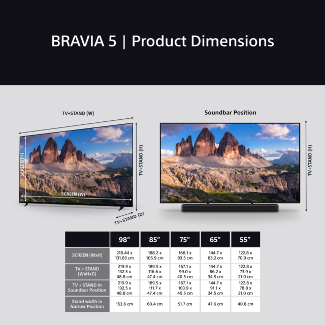 Sony K98XR55BP.UKA 98inch BRAVIA 5 Ultra HD LED TV