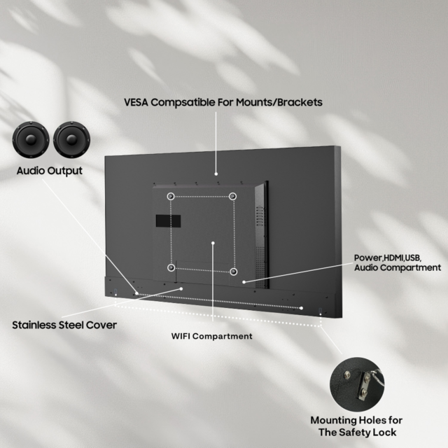 Sylvox OT43B1K4GC 43inch Partial Sun Outdoor TV