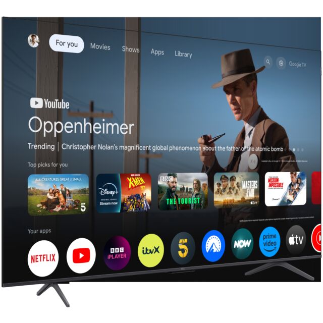 TCL 55T8C-UK 55inch 4K QLED HDR Ultra HD Google TV